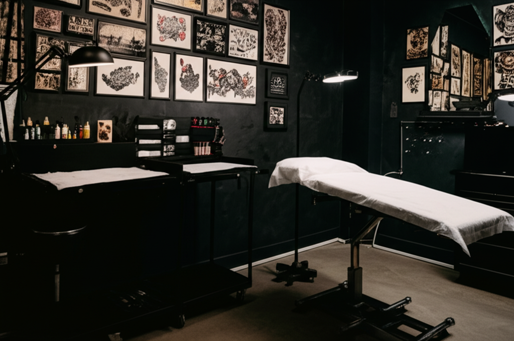 Fondo del estudio de tatuajes